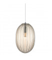 Modern pendant lamp Parlo Chrome and cognac