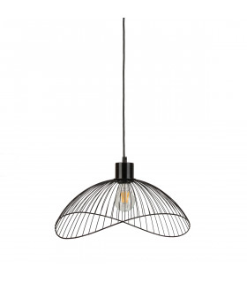 Lampada a sospensione moderna Nunez Nero opaco