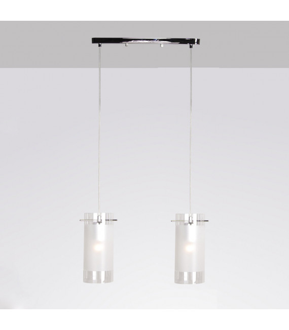 Moderna lampada a sospensione Blend Chrome