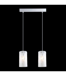 Suspension moderne Valve Chrome 2 ampoules