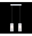 Suspension moderne Danni Chrome 2 ampoules