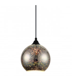 Modern pendant lamp Andromeda 3D Black, colored 1 bulb
