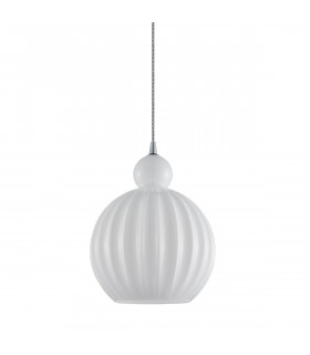 Modern suspension Biron Chrome and transparent