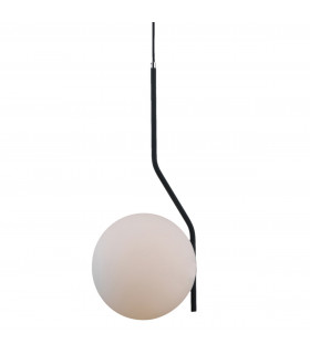 Moderna lampada a sospensione Carimi Satin nera