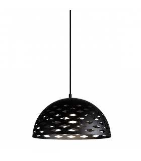 Suspension moderne Armand Noir en acier
