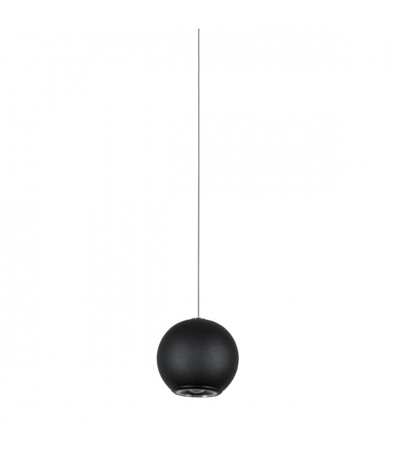Modern hanging lamp Neutron Black in metal