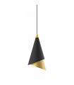 Design hanging lamp Raalto Black, gold