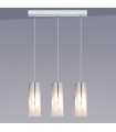 Modern suspension Kosma Chrome, glass and metal