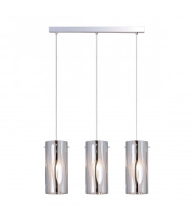 Modern pendant light Triplet Chrome 3 bulbs