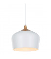 Suspension moderne Britta blanc, acier et aluminium
