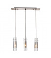 Suspension moderne Vicky Chrome 3 ampoules