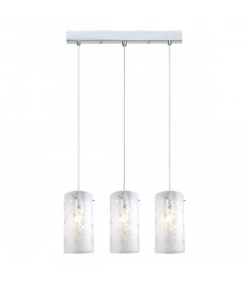 Suspension moderne Valve Chrome 3 ampoules