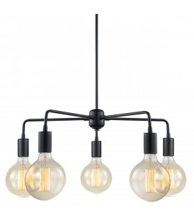 Lámpara colgante moderna Malene Black