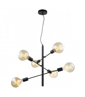 Moderne Pendelleuchte Madalyn Black