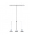 Modern pendant lamp Anela WH white 3 bulbs
