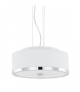 Moderna lampada a sospensione Loris Chrome