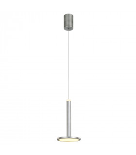 Moderna lampada a sospensione Oliver Nickel satinato
