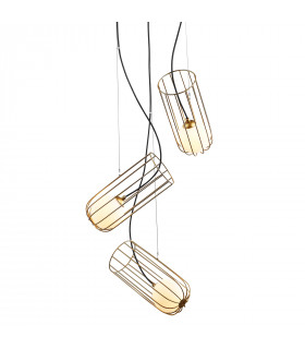 Suspension moderne Coco 3 ampoules