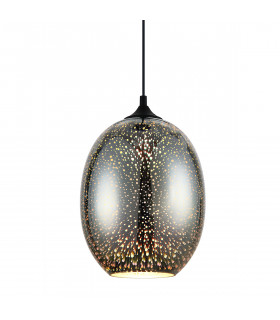 Modern suspension Andromeda 3D Black, colored in metal
