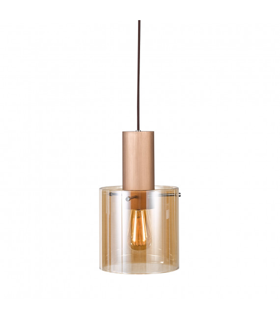 Modern hanging lamp Javier Antique bronze, black