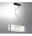 Modern hanging lamp Abigail Chrome
