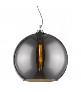 Moderne Pendelleuchte Fixio Chrome, schwarz