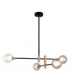 Modern hanging lamp Marino Black, brass