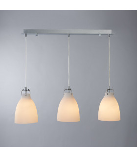 Modern pendant Leonardo Chrome 3 bulbs
