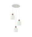 Suspension moderne Restenza blanc en aluminium