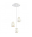 Modern pendant light Harley white 3 bulbs