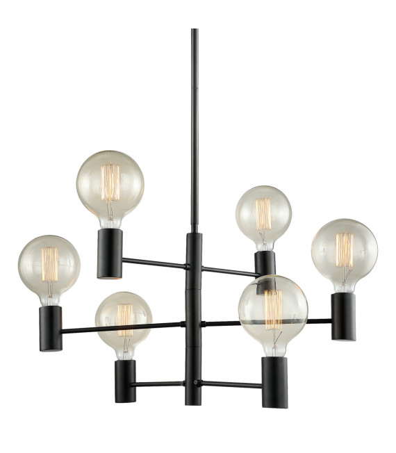 Lámpara colgante moderna Veva Black