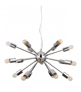 Modern hanging lamp Theo Chrome