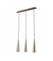 Suspension moderne Pietro SN Nickel satiné 3 ampoules