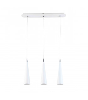 Modern pendant light Pietro WH white 3 bulbs