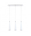 Modern pendant light Pietro WH white 3 bulbs