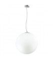 Suspension moderne Ella Chrome en verre