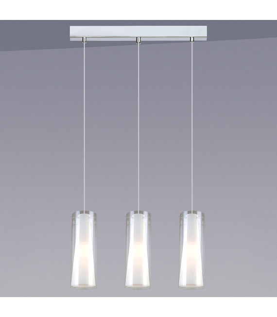 Moderne Pendelleuchte Carole Chrome
