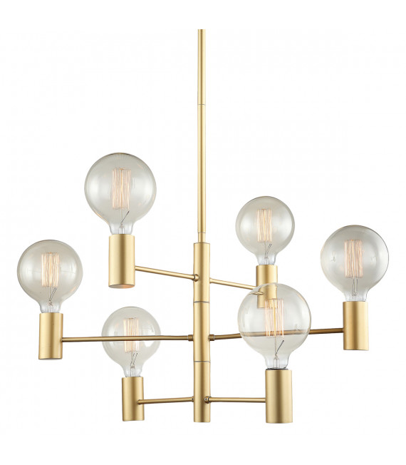 Moderne Pendelleuchte Veva Goldener Teppich