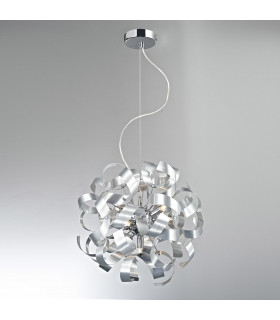 Suspension moderne Carrick argent