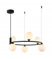 Modern suspension Amily Black 6 bulbs