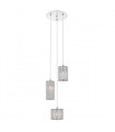 Modern hanging lamp Anabella Chrome, silver