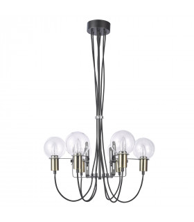 Suspension moderne Gianni Bronze antique, noir