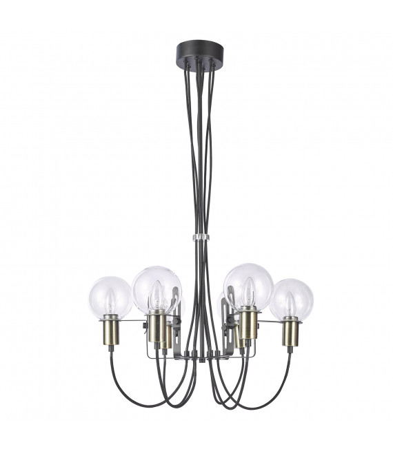 Modern hanging lamp Gianni Antique bronze, black