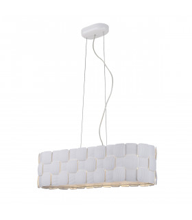 Suspension moderne Elisa blanc
