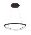 Modern hanging lamp Morfi Café brushed
