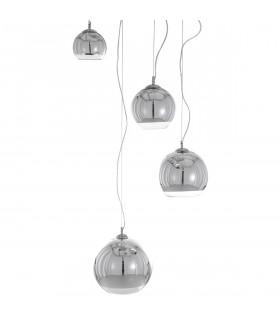 Moderna lampada a sospensione Laurent Chrome