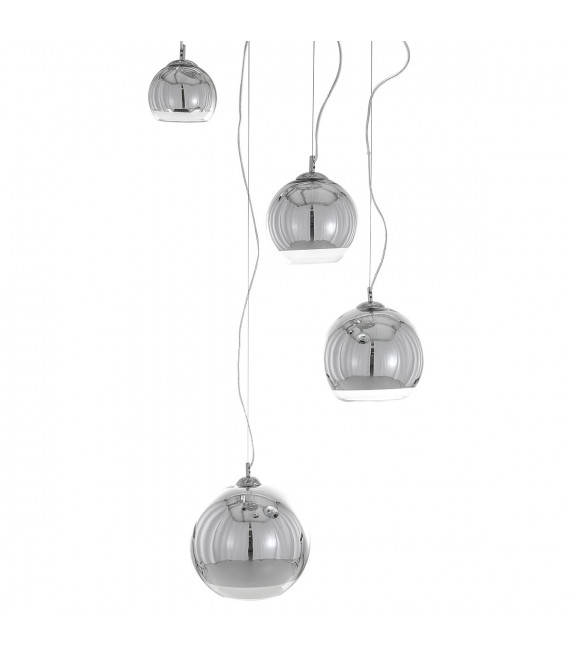 Moderna lampada a sospensione Laurent Chrome