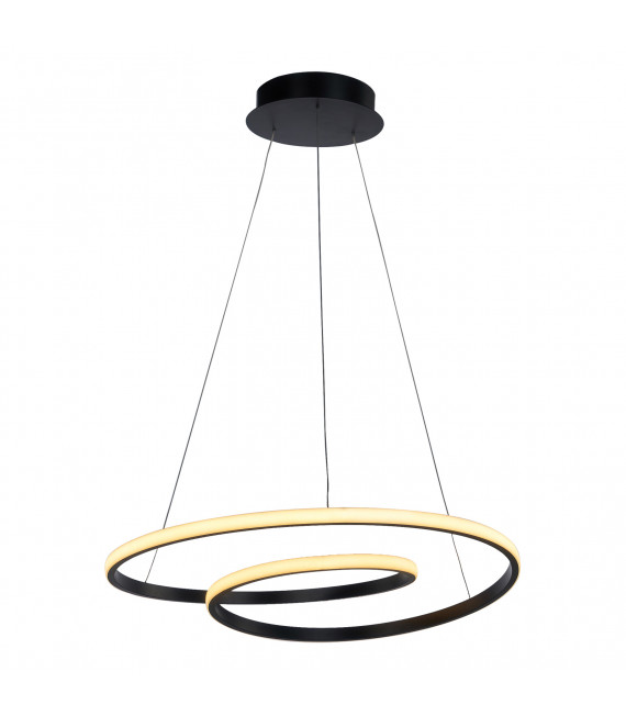 Lámpara colgante moderna Capita Black