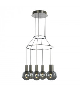Moderna lampada a sospensione Aria Chrome