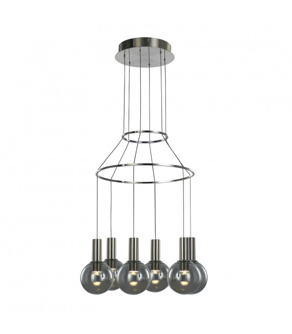 Modern suspension Aria Chrome in metal